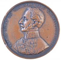 Ausztria DN "Alfred Windischgraetz hercege, császári és királyi táborszernagy" Br emlékérem. Szign.: Drentwett (39mm/27g) T:2 ph. / Austria ND "Alfred von Windischgraetz K.K. Feldmarschall / Des aufruhrs hell lodernde flamme erdrückt er mit kraftiger hand" Br commemorative medallion. Sign.: Drentwett (39mm/27g)  C:XF edge error