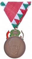 1948. 48-as Díszérem zománcozott Br kitüntetés mellszalaggal (36x46mm/~25g) T:2 / Hungary 1948. Medal of Honour 48 enamelled Br decoration on ribbon (36x46mm/~25g) C:XF NMK 528.