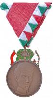 1948. &quot;48-as Díszérem&quot; zománcozott Br kitüntetés mellszalaggal (36x46mm/~25g) T:2  / Hungary 1948. &quot;Medal of Honour &#039;48&quot; enamelled Br decoration on ribbon (36x46mm/~25g) C:XF NMK 528.