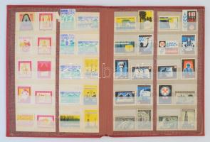 962 db, főként magyar gyufacímke különböző témákban, berakóba rendezve