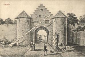 Darmstadt, Alt-Darmstadt; Jägertor / gate