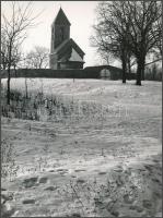 Nagybörzsöny, Szent István templom, feliratozott fotó, 23x17 cm