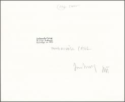 1983 Jankovszky György(1946-): New York, feliratozva, aláírt, pecséttel jelzett, kartonra kasírozva,...