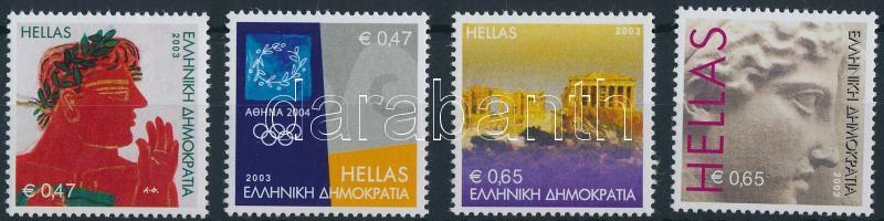 Üdvözlet bélyeg 4 klf, Greetings stamps 4 diff.