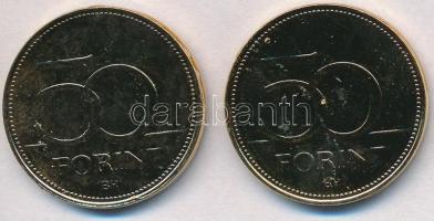 1992-2016. 50Ft Cu-Ni aranyozott, festett multicolor érem (2x) "A Magyar Foci Legendái" so...