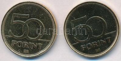 1992-2016. 50Ft Cu-Ni aranyozott, festett multicolor érem (2x) "A Magyar Foci Legendái" so...