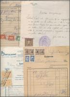 1926-1948 10 Számla és levél sok illetékbélyeggel(Herlinger és Rubel, Bertalanné Keresztény Bútorsza...