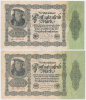 Németország / Weimari Köztársaság 1922. 50.000M (5x) alapnyomat nélküli T:III
Germany / Weimar Repu...