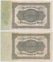 Németország / Weimari Köztársaság 1922. 50.000M (5x) alapnyomat nélküli T:III
Germany / Weimar Repu...