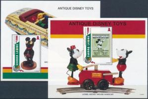 Karácsony: Antik Walt Disney játékok blokksor, Christmas: Walt Disney toys margin block set