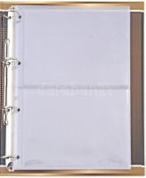 "World Money" gyűrűs album bankjegyek, érmés és bankjegyes borítékok vagy karton csomagolá...