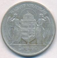 1930. 5P Ag "Horthy jobbra" T:3