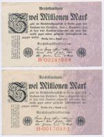 Németország / Weimari Köztársaság 1923. 2.000.000M (5x) T:III
Germany / Weimar Republic 1923. 2.000...