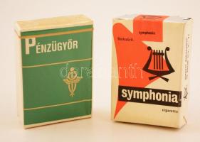 2 csomag Pénzügyőr és Symphonia bontatlan cigaretta