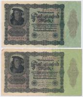 Németország / Weimari Köztársaság 1922. 50.000M (5x) T:III
Germany / Weimar Republic 1922. 50.000 M...