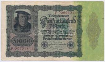 Németország / Weimari Köztársaság 1922. 50.000M (5x) T:III
Germany / Weimar Republic 1922. 50.000 M...