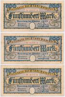 Németország / Weimari Köztársaság / Bamberg 1922. 500M (5x) T:III Germany / Weimar Republic / Bamberg 1922. 500 Mark (5x) C:F