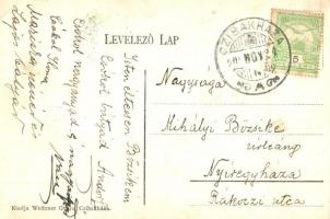 Cibakháza, Postahivatal, Állami iskola, kiadja Weitzner Gyula (EK)