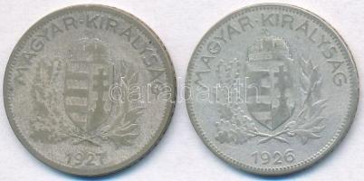 1926-1927. 1P Ag (2x) T:2-,3