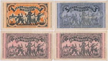 Németország / Weimari Köztársaság / Bielefeld 1923. 7db szükségpénz, perforáltak T:III  Germany / Weimar Republic / Bielefeld 1923. 7pcs of necessity notes, all perforated C:F