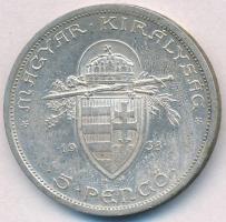 1938. 5P Ag "Szent István" T:2 ph., peremen oxidáció
Adamo P8.1