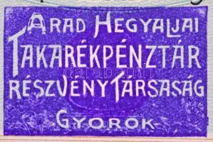 Gyorok (Ghioroc) 1905. "Arad-Hegyaljai Takarékpénztár Részvénytársaság Gyorokon" névre szó...