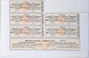 Sátoraljaújhely 1917. "Magyar Úriborok Tokaj-Hegyaljai Borkiviteli Részvénytársaság" részv...