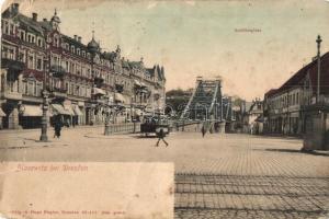 Dresden, Schillerplatz / square, tram shops (fa)