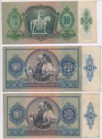 7db-os vegyes pengő bankjegy tétel: 1930-1943. 10P-1000P mind hamis nyilaskeresztes festéssel T:III,...