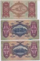 7db-os vegyes pengő bankjegy tétel: 1930-1943. 10P-1000P mind hamis nyilaskeresztes festéssel T:III,...