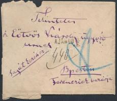 1882 Dr. Eötvös Károly ügyvédhez írt levél egy peres ügy kapcsán