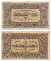 1923. 100K (2x) mindkettő számozás és nyomdahely nélküli T:III,III-
Adamo K30