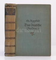 Raesfeld, Ferdinand von: Das deutsche Weidwerk - Ein Handbuch der Jagd Berlin, 1931. Verlagsbuchhandlung Paul Parey, Szakadt gerinccel / with damaged spine.