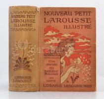 Nouveau petit Larousse illustré. Szerk.: Augé, Claude, Augé, Paul. Párizs, 1931. Libraire Larousse. Kicsit Díszes, aranyozott vászonkötésben, gerincén pár foszlástól eltekintve jó állapotban.