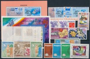 Centenary of UPU 17 stamps + 2 blocks, 100 éves az UPU motívum 17 klf bélyeg + 2 klf blokk