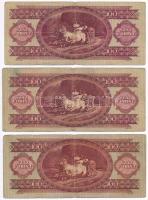 1949. 100Ft (3x) T:III,III-