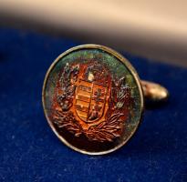 Címeres mandzsettagomb, plüss dobozban