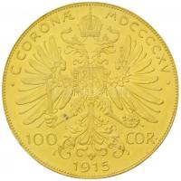 Ausztria 1915. 100K Au "Ferenc József" utánveret (33,94g/0.900) T:2 karc, kis ph.
Austria...