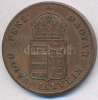 1848. 1kr Cu T:2 ph. 
Adamo B1