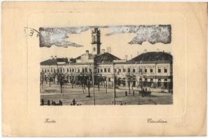 Zenta, Senta; Városháza, Bruckner Testvérek üzlete, W. L. Bp. 2397. / town hall, shop