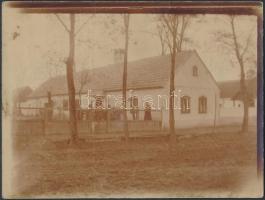 cca 1910 Kéthely, ház fákkal, 9x12 cm