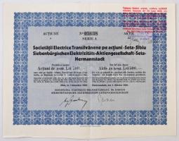 Románia / Nagyszeben 1930. "Societatii Electrice Transilvanene pe actiuni 'Seta' Sibi...