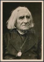Liszt Ferenc(1811-1886), fotólap, 14x10 cm