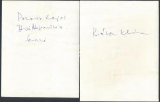 Kósa Klára és Pozsár Lajos kerámia munkái, 2 db fotó, 14x11 cm