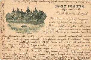 1899 Budapest XIV. Történelmi főcsoport, Ezredéves Kiállítás, litho; kiadja Rigler József Ede