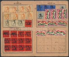 1946 Magyarországi Szociáldemokrata párt igazolványa sok tagdíjbélyeggel