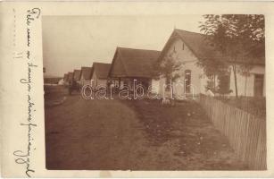 1909 Szamoslukácsi, Lukácsfalu, Lucacesti; utcakép, falurészlet / street view, photo (fa)