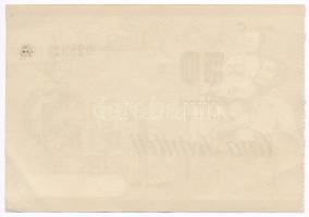 Románia DN 50L téglajegy T:I-,II
Romania ND 50 Lei brick coupon C:AU,XF