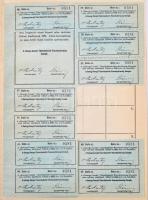 Csurgó 1926. "Somogy-Csurgói Takarékpénztár Részvénytársaság" névre szóló részvénye 10P-rő...