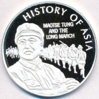 Niue 2004. 5$ Ag "Ázsia történelme - Mao Ce Tung és a hosszú menetelés" (19,28g/0.999) T:PP Niue 2004. 5 Dollars Ag "History of Asia - Maotse Tung and the Long March" (19,28g/0.999) C:PP